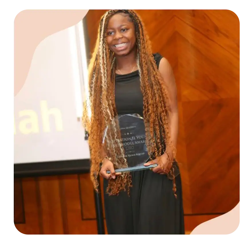 Caroline wins Inspirational Young Role Model Award